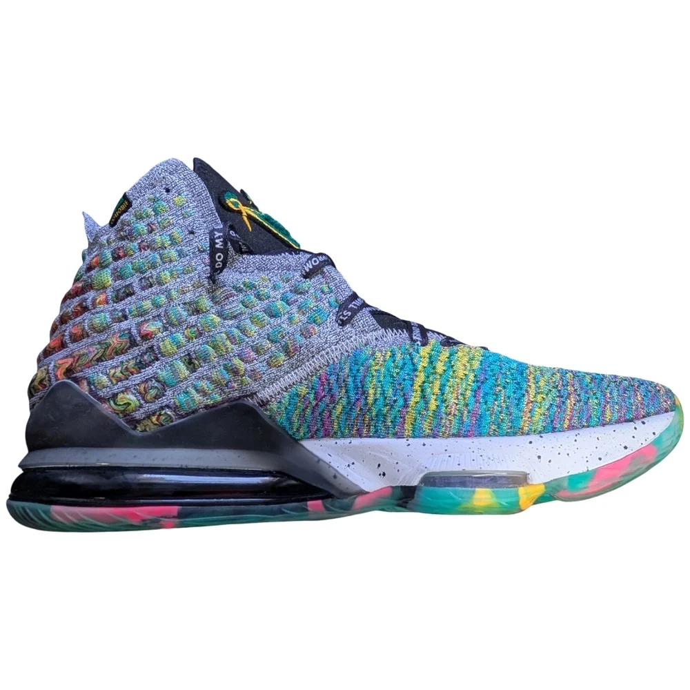 Nike LeBron 17 XVII "I Promise" Multicolor Basketball Shoes Size 11.5 - Picture 11 of 16